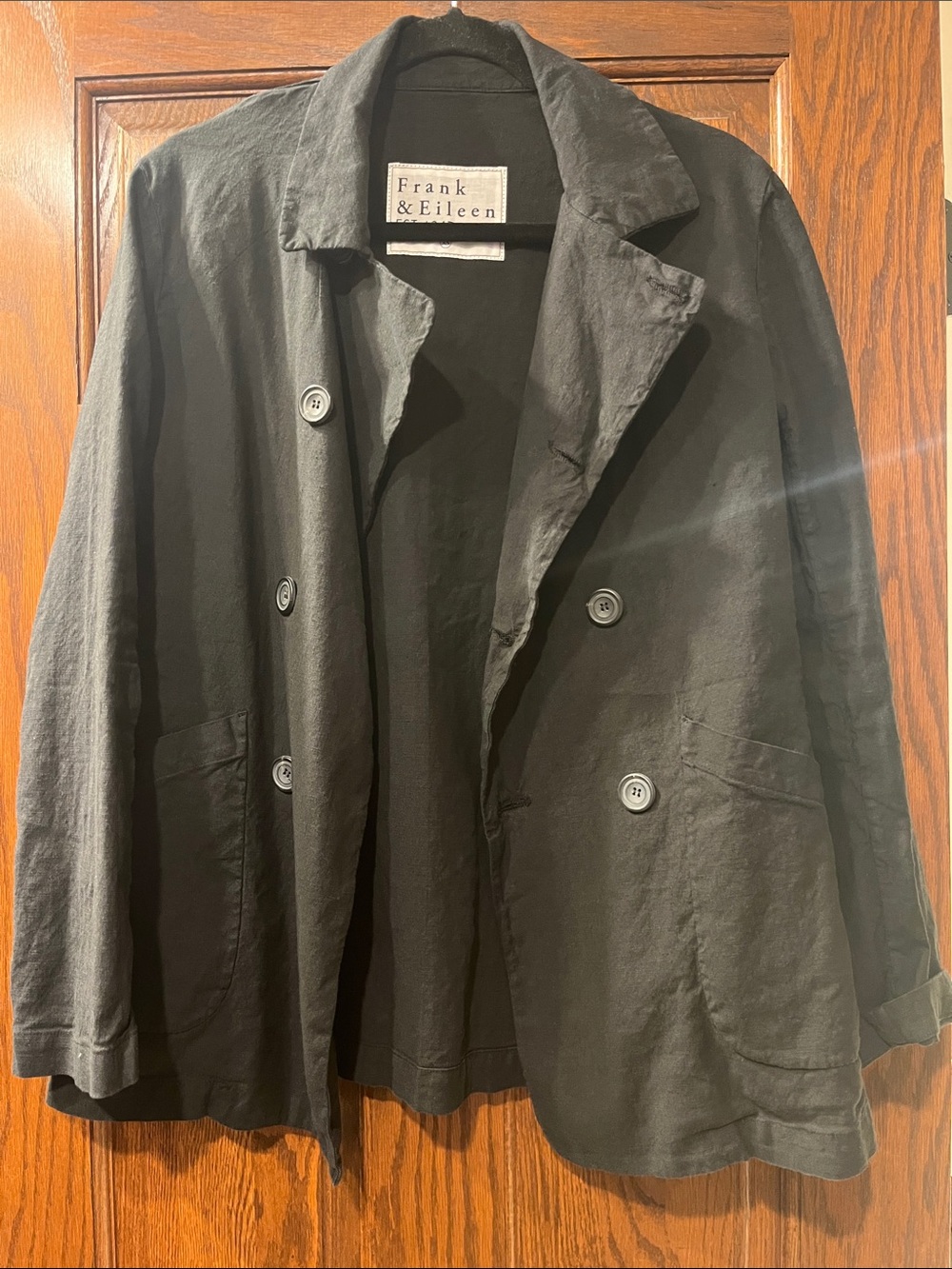 Frank & Eileen black xs women’s pea coat
